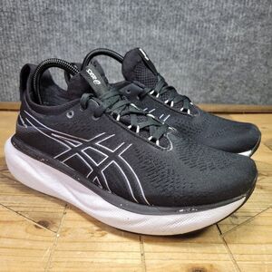 Asics Gel-Nimbus 25 Women's Size 8.5 Athletic Running Shoes Sneakers Black Mesh